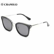 Marco cuadrado gafas de sol polarizadas estilo marca, gafas de sol de estilo europeo